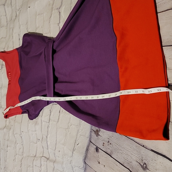🌸2 For $30 Item🌸 Like New Elle Colorblock Fit & Flare Dress Size 8 - Picture 7 of 8